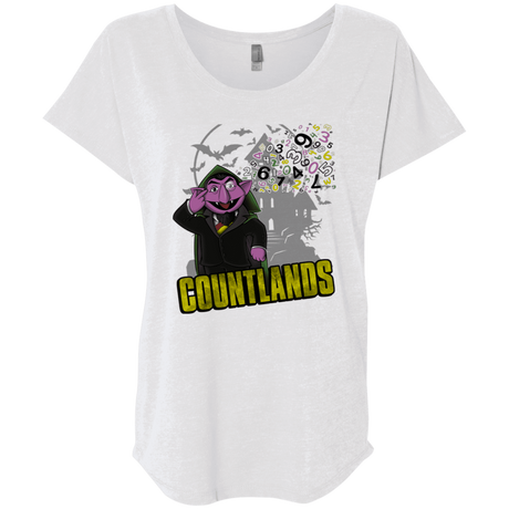 T-Shirts Heather White / X-Small COUNTLANDS Triblend Dolman Sleeve