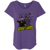 T-Shirts Purple Rush / X-Small COUNTLANDS Triblend Dolman Sleeve