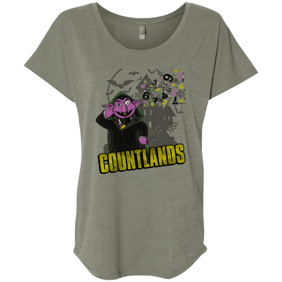 T-Shirts Venetian Grey / X-Small COUNTLANDS Triblend Dolman Sleeve