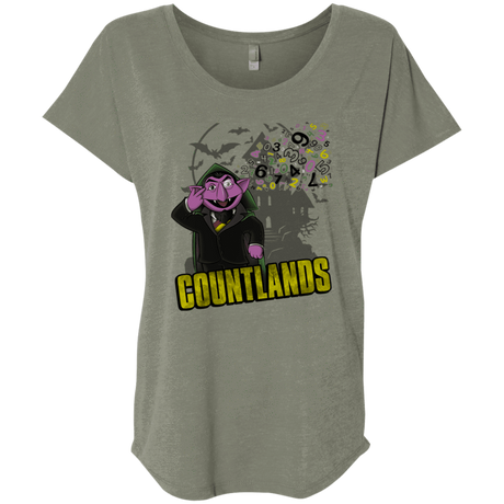 T-Shirts Venetian Grey / X-Small COUNTLANDS Triblend Dolman Sleeve