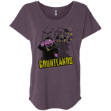 T-Shirts Vintage Purple / X-Small COUNTLANDS Triblend Dolman Sleeve