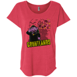 T-Shirts Vintage Red / X-Small COUNTLANDS Triblend Dolman Sleeve