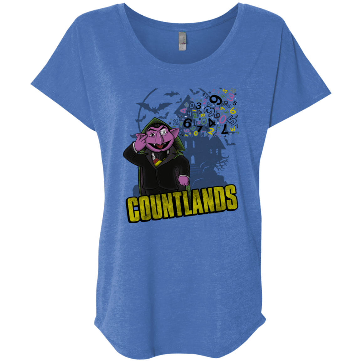 T-Shirts Vintage Royal / X-Small COUNTLANDS Triblend Dolman Sleeve