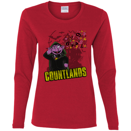 T-Shirts Red / S COUNTLANDS Women's Long Sleeve T-Shirt