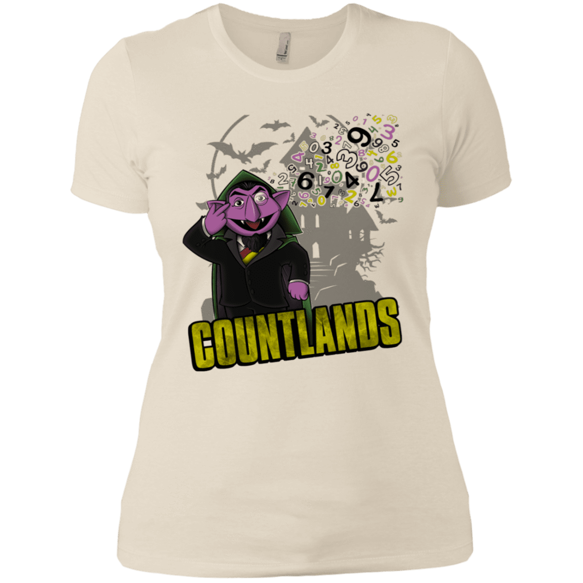 T-Shirts Ivory/ / X-Small COUNTLANDS Women's Premium T-Shirt