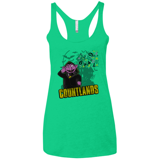 T-Shirts Envy / X-Small COUNTLANDS Women's Triblend Racerback Tank