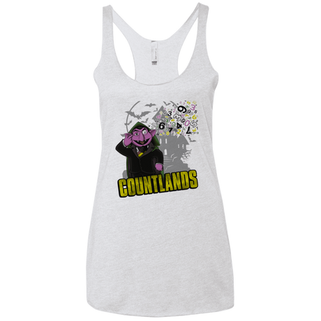 T-Shirts Heather White / X-Small COUNTLANDS Women's Triblend Racerback Tank