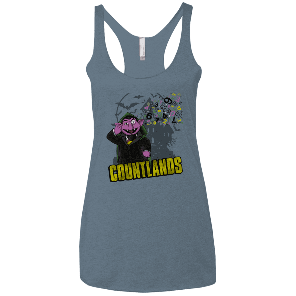 T-Shirts Indigo / X-Small COUNTLANDS Women's Triblend Racerback Tank