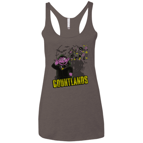 T-Shirts Macchiato / X-Small COUNTLANDS Women's Triblend Racerback Tank