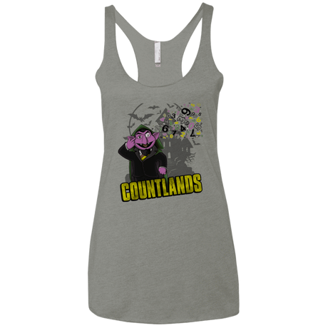 T-Shirts Venetian Grey / X-Small COUNTLANDS Women's Triblend Racerback Tank