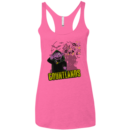 T-Shirts Vintage Pink / X-Small COUNTLANDS Women's Triblend Racerback Tank