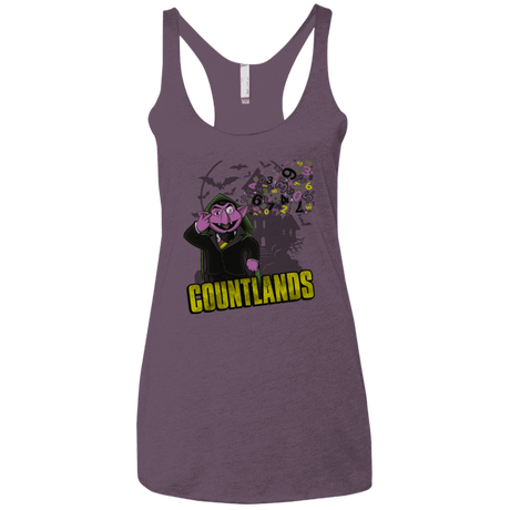 T-Shirts Vintage Purple / X-Small COUNTLANDS Women's Triblend Racerback Tank