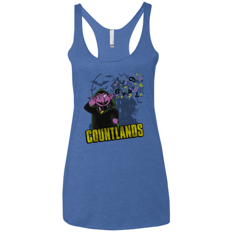 T-Shirts Vintage Royal / X-Small COUNTLANDS Women's Triblend Racerback Tank
