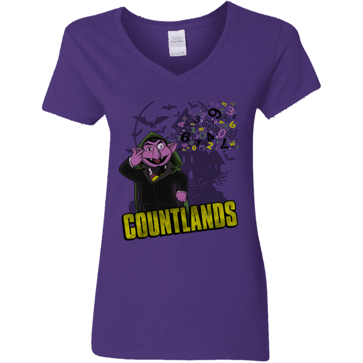 T-Shirts Purple / S COUNTLANDS Women's V-Neck T-Shirt