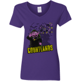 T-Shirts Purple / S COUNTLANDS Women's V-Neck T-Shirt