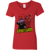 T-Shirts Red / S COUNTLANDS Women's V-Neck T-Shirt