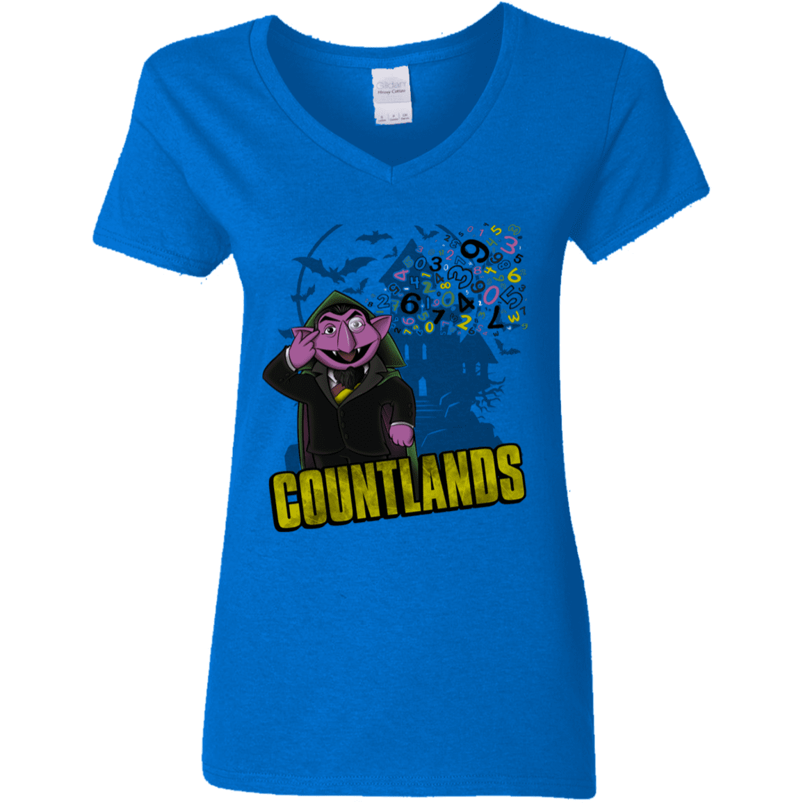 T-Shirts Royal / S COUNTLANDS Women's V-Neck T-Shirt