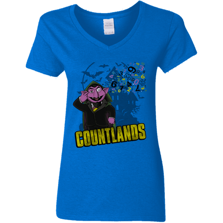 T-Shirts Royal / S COUNTLANDS Women's V-Neck T-Shirt