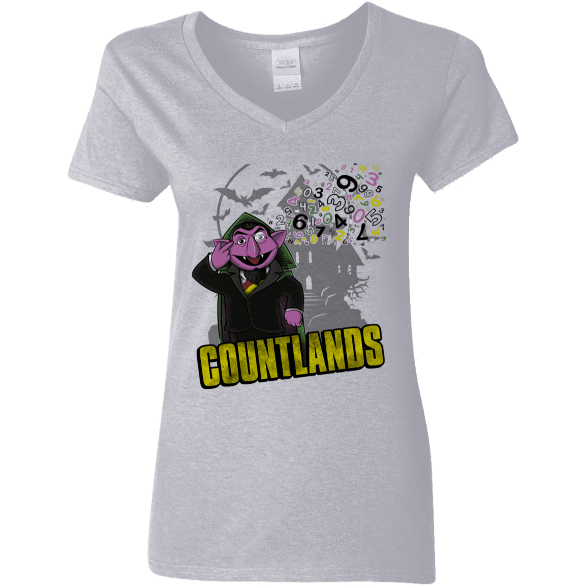 T-Shirts Sport Grey / S COUNTLANDS Women's V-Neck T-Shirt