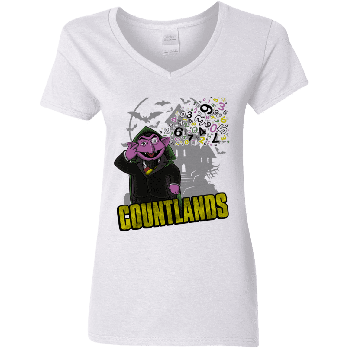 T-Shirts White / S COUNTLANDS Women's V-Neck T-Shirt