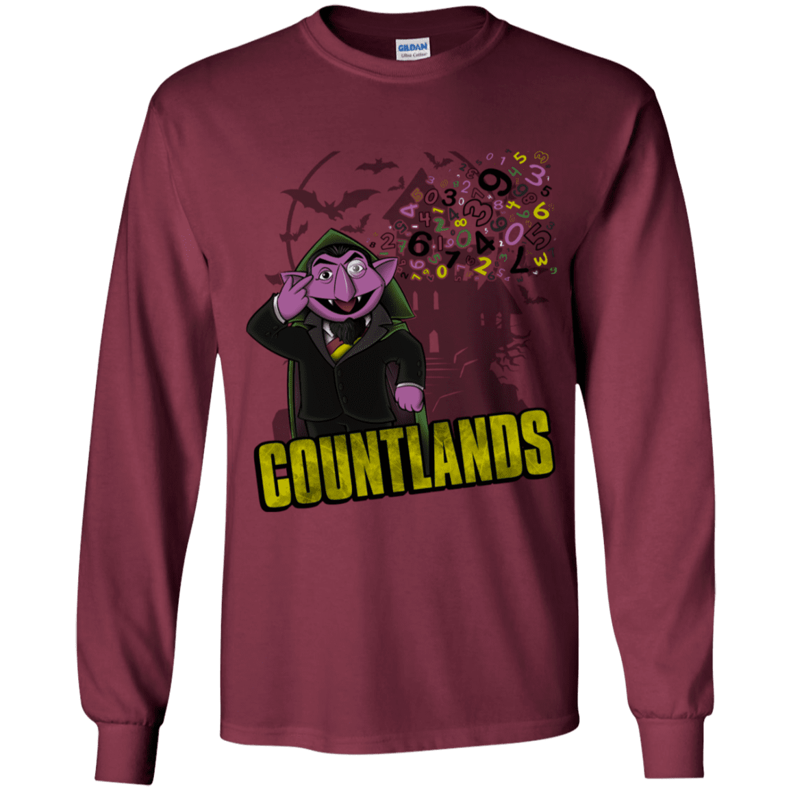 T-Shirts Maroon / YS COUNTLANDS Youth Long Sleeve T-Shirt