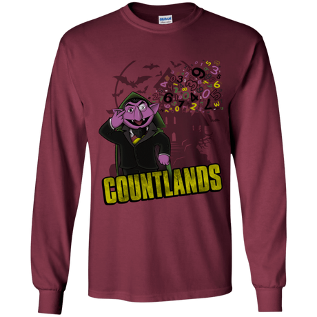 T-Shirts Maroon / YS COUNTLANDS Youth Long Sleeve T-Shirt