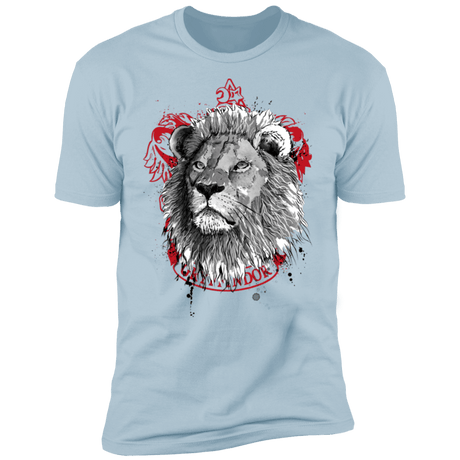 T-Shirts Light Blue / S Courage and Determination sumi-e Men's Premium T-Shirt