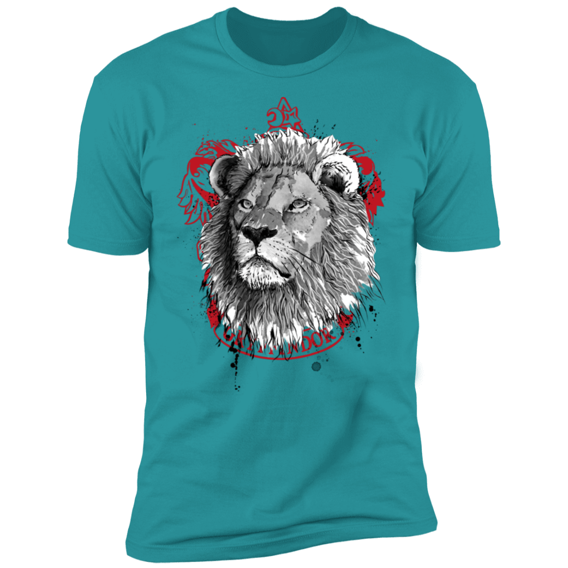 T-Shirts Tahiti Blue / S Courage and Determination sumi-e Men's Premium T-Shirt