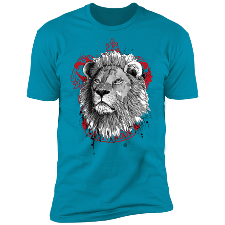 T-Shirts Turquoise / S Courage and Determination sumi-e Men's Premium T-Shirt