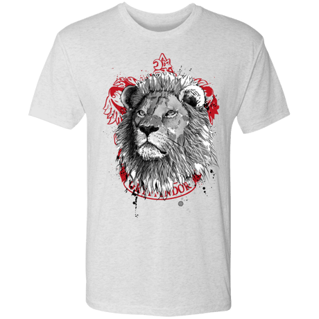 T-Shirts Heather White / S Courage and Determination sumi-e Men's Triblend T-Shirt