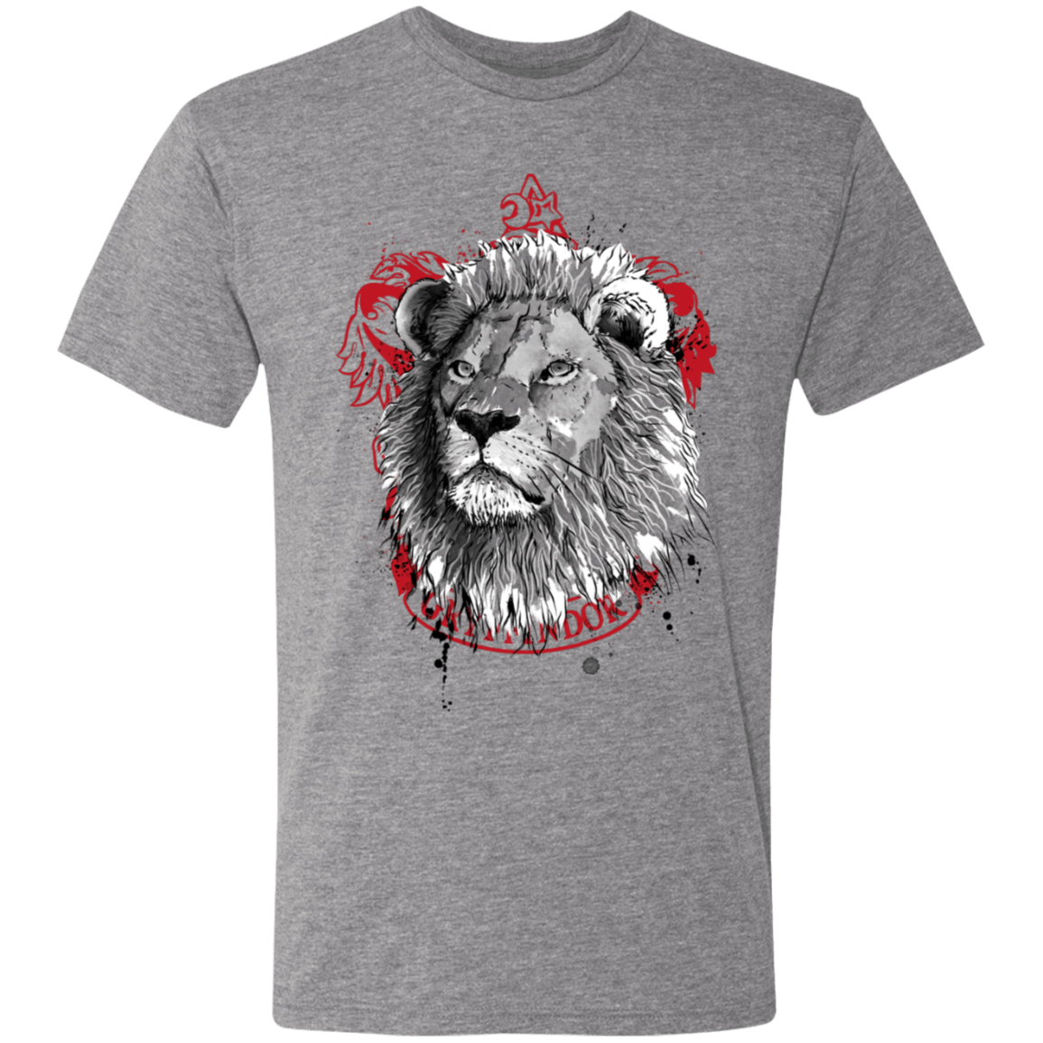 T-Shirts Premium Heather / S Courage and Determination sumi-e Men's Triblend T-Shirt