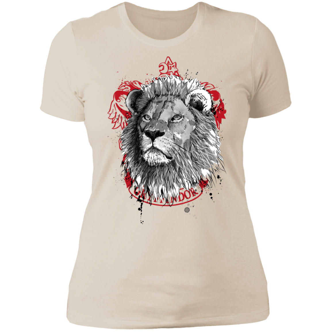 T-Shirts Ivory/ / S Courage and Determination sumi-e Women's Premium T-Shirt