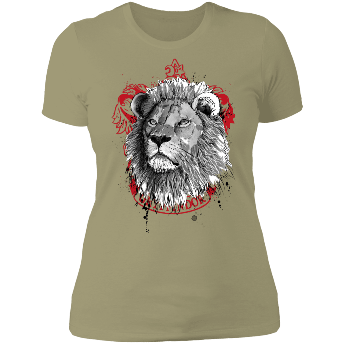 T-Shirts Light Olive / S Courage and Determination sumi-e Women's Premium T-Shirt
