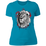 T-Shirts Turquoise / S Courage and Determination sumi-e Women's Premium T-Shirt
