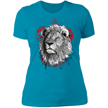 T-Shirts Turquoise / S Courage and Determination sumi-e Women's Premium T-Shirt