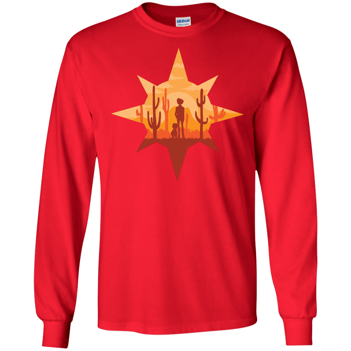 T-Shirts Red / S Courage Men's Long Sleeve T-Shirt