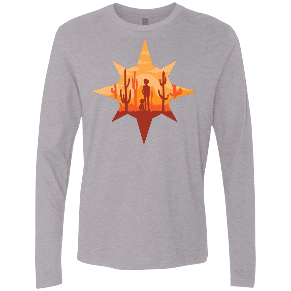 T-Shirts Heather Grey / S Courage Men's Premium Long Sleeve