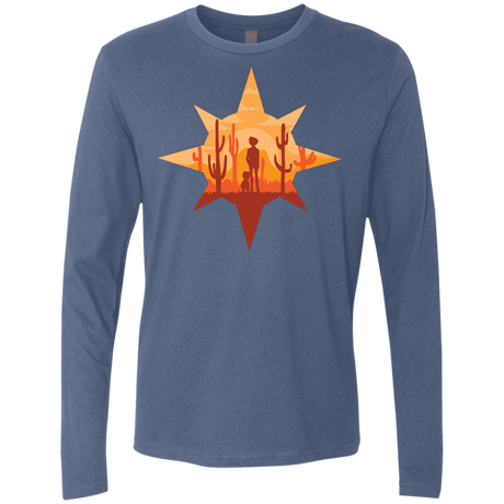 T-Shirts Indigo / S Courage Men's Premium Long Sleeve