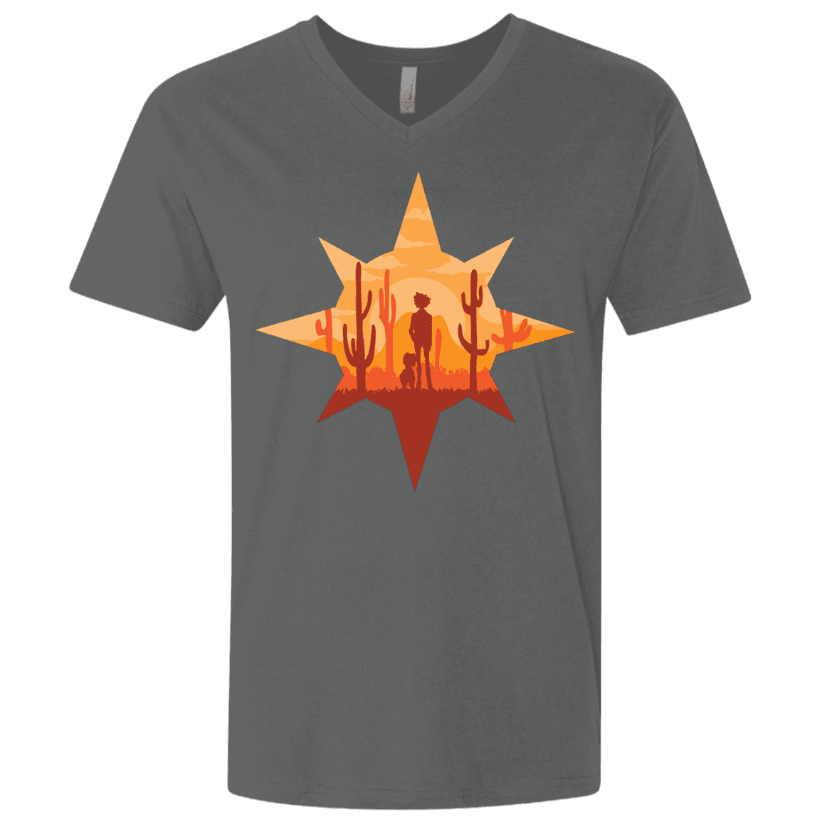 T-Shirts Heavy Metal / X-Small Courage Men's Premium V-Neck