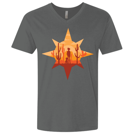 T-Shirts Heavy Metal / X-Small Courage Men's Premium V-Neck