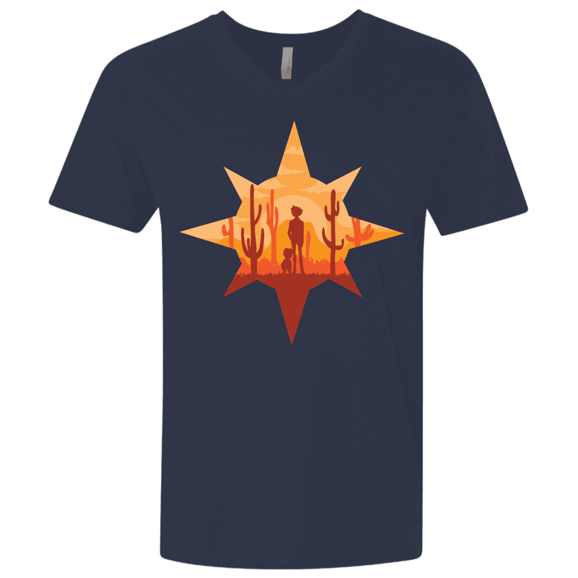 T-Shirts Midnight Navy / X-Small Courage Men's Premium V-Neck