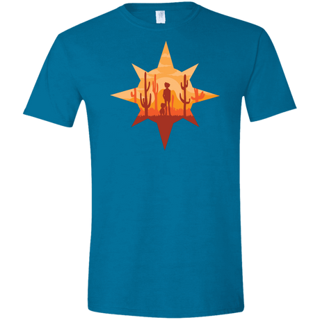 T-Shirts Antique Sapphire / S Courage Men's Semi-Fitted Softstyle