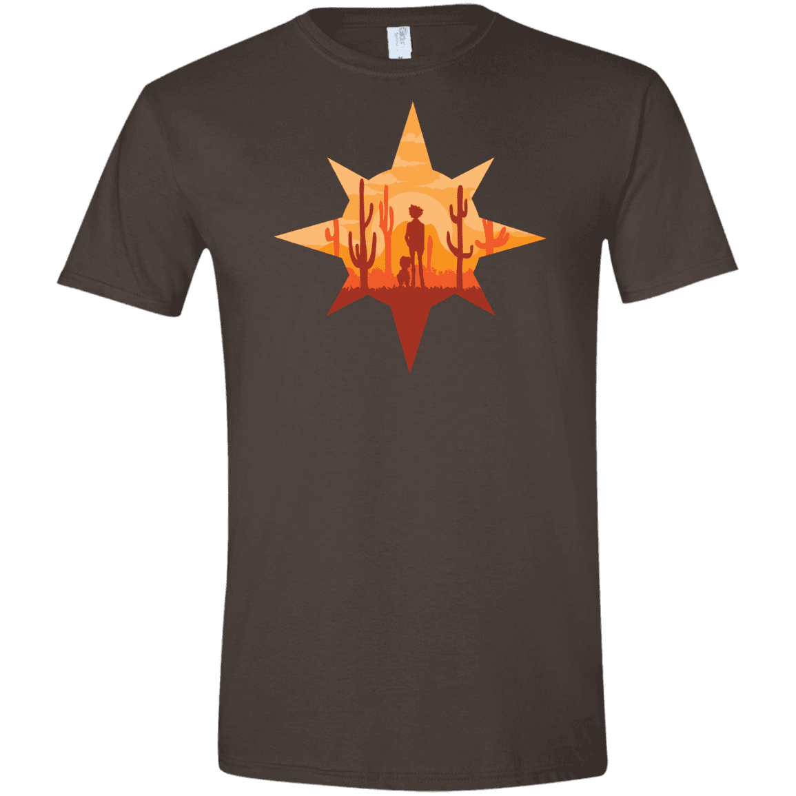 T-Shirts Dark Chocolate / S Courage Men's Semi-Fitted Softstyle