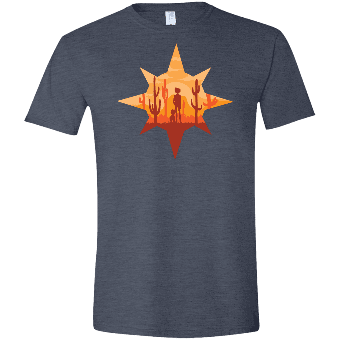 T-Shirts Heather Navy / S Courage Men's Semi-Fitted Softstyle