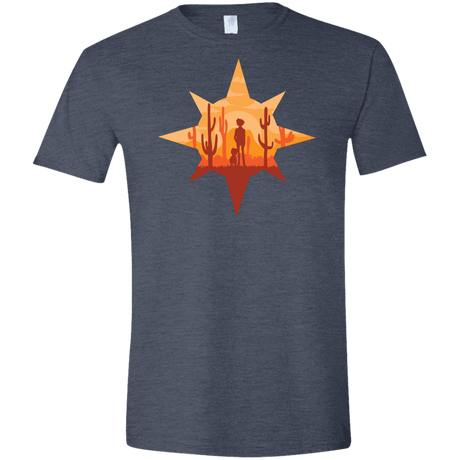 T-Shirts Heather Navy / S Courage Men's Semi-Fitted Softstyle