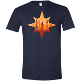 T-Shirts Navy / X-Small Courage Men's Semi-Fitted Softstyle