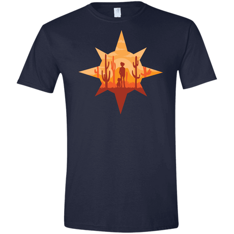 T-Shirts Navy / X-Small Courage Men's Semi-Fitted Softstyle