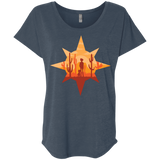 T-Shirts Indigo / X-Small Courage Triblend Dolman Sleeve
