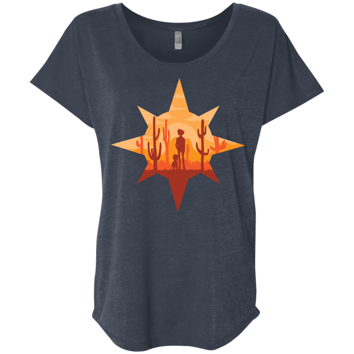 T-Shirts Vintage Navy / X-Small Courage Triblend Dolman Sleeve