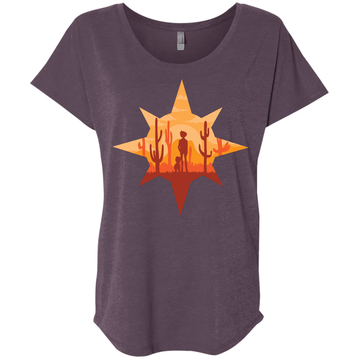 T-Shirts Vintage Purple / X-Small Courage Triblend Dolman Sleeve